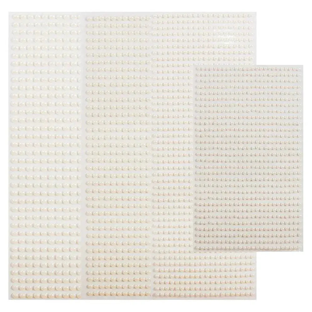 Pearl Face Jewels Eyeshadow Stickers Nail Art Glamour
