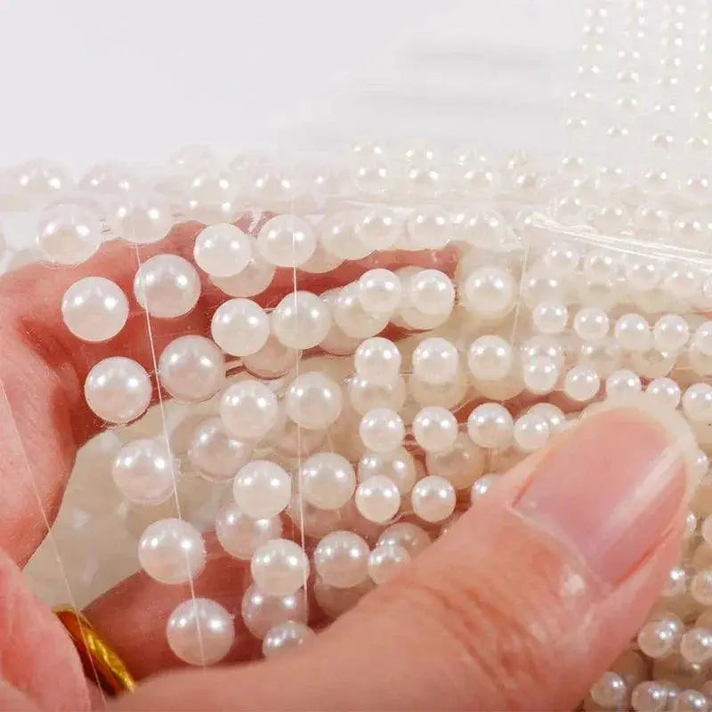 Pearl Face Jewels Eyeshadow Stickers Nail Art Glamour