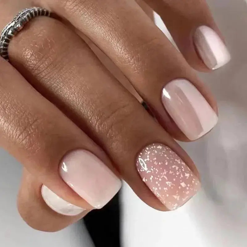 Pearlescent Square Nails Kit For Effortless Nail Designs