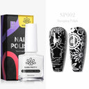 Peel Off Latex Stamp Polish Set - Vibrant Nail Art Colors
