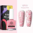 Peel Off Latex Stamp Polish Set - Vibrant Nail Art Colors