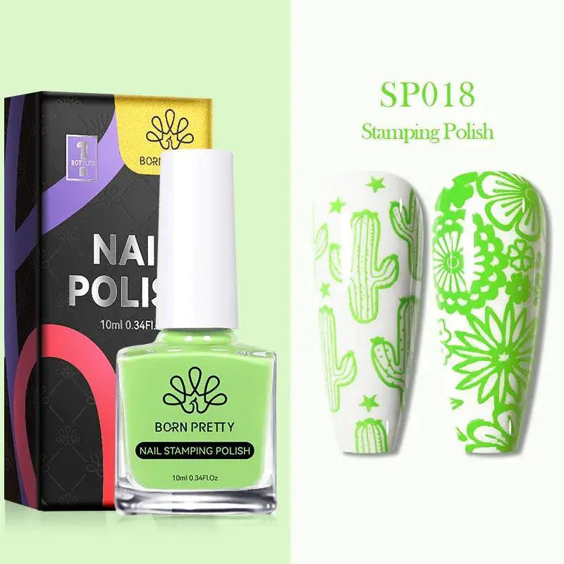 Bold Nail Stamp Polish Set for Nail Art — SP025