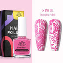 Peel Off Latex Stamp Polish Set - Vibrant Nail Art Colors