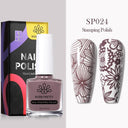 Peel Off Latex Stamp Polish Set - Vibrant Nail Art Colors