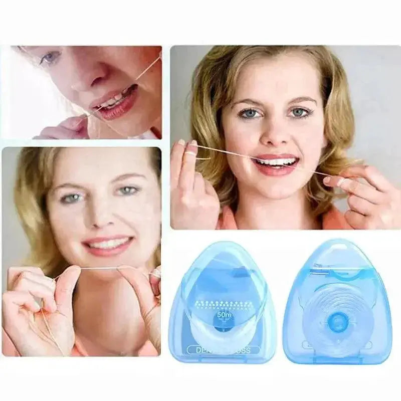 Peppermint Dental Flosser Set With Brushes And Toothpicks