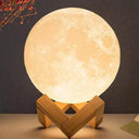Moon Lamp: Personalized 3D Printed LED with Battery-Powered Night Light