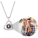 Personalized Pet Photo Projection Necklace Custom Pendant Gift