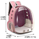 Pet Carrier Backpack: Transparent Capsule Bubble Travel