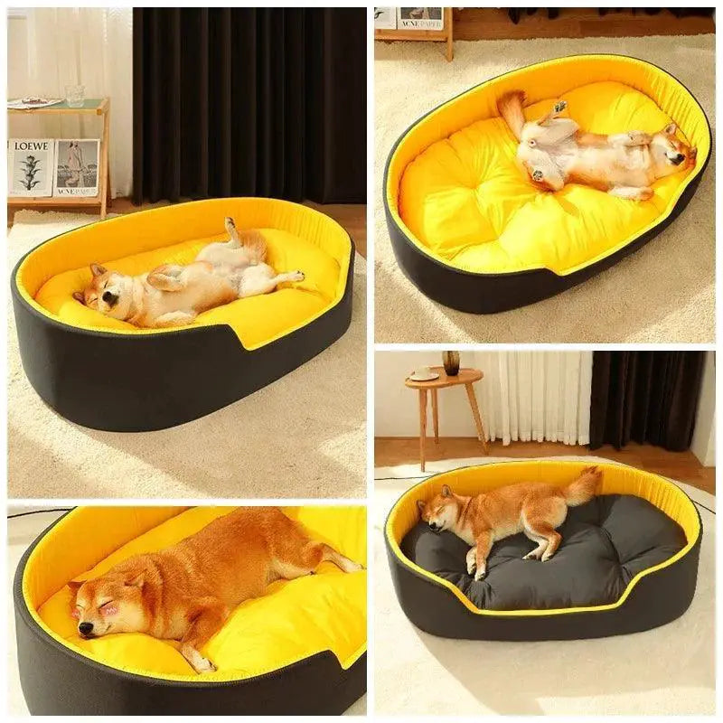 Luxurious Premium Cozy Sherpa Fleece Round Dog Bed Kennel