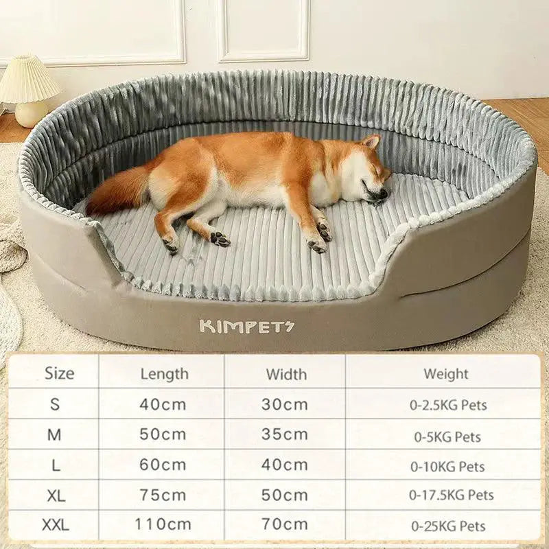 Luxurious Premium Cozy Sherpa Fleece Round Dog Bed Kennel