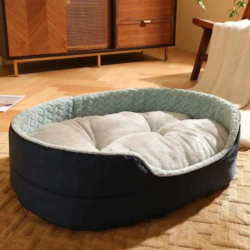 Luxurious Premium Cozy Sherpa Fleece Round Dog Bed Kennel