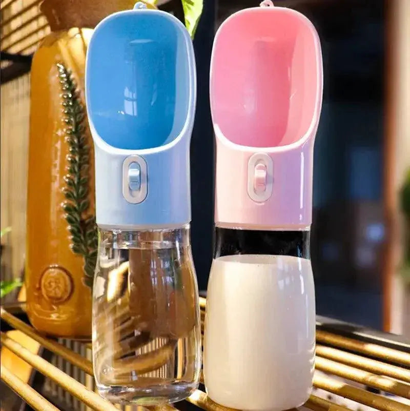 Pet Dog Water Bottle Feeder Bowl Outdoor Travel Solution