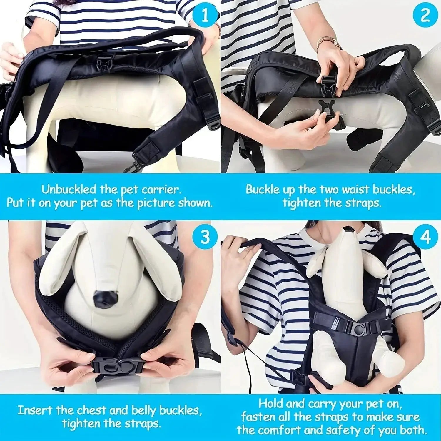 Pet Front Dog Carrier Backpack For Medium Small Dogs