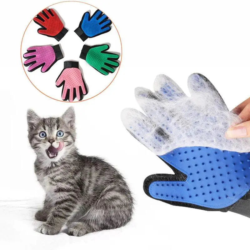 Pet Grooming Glove for Cats and Dogs Deshedding Tool