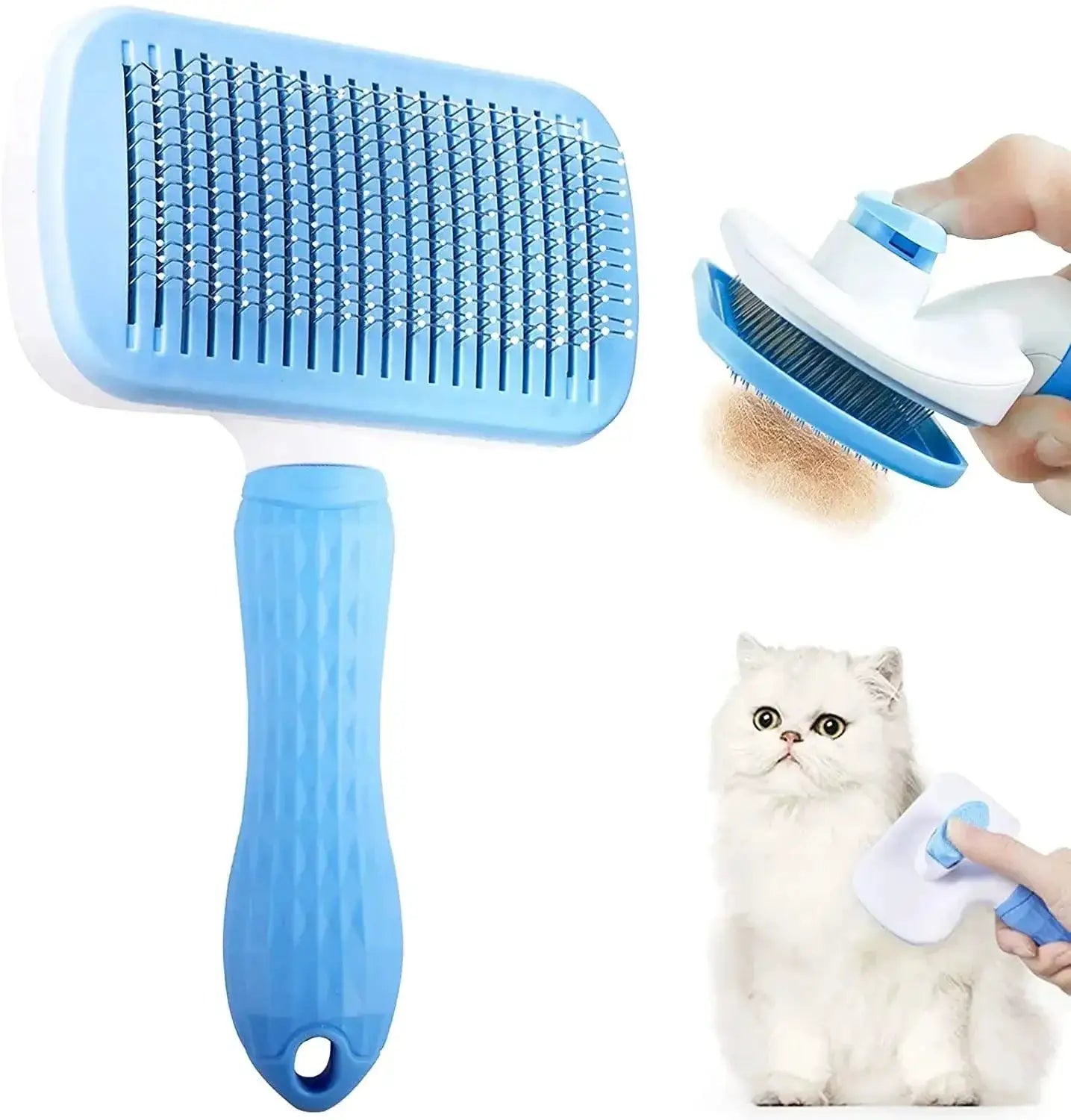 Pet Hair Grooming Brush for Effortless Hair Removal