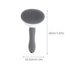 Pet Hair Removal Brush: Stainless Steel Automatic Comb