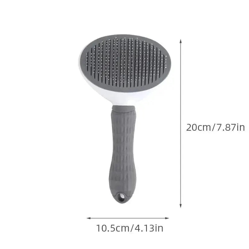 Stainless Steel Automatic Pet Hair Removal Brush For Dogs
