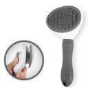 Pet Hair Removal Brush: Stainless Steel Automatic Comb