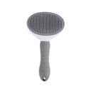 Pet Hair Removal Brush: Stainless Steel Automatic Comb