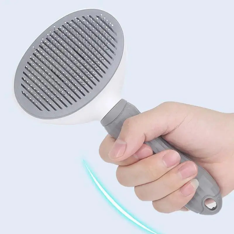 Stainless Steel Automatic Pet Hair Removal Brush For Dogs