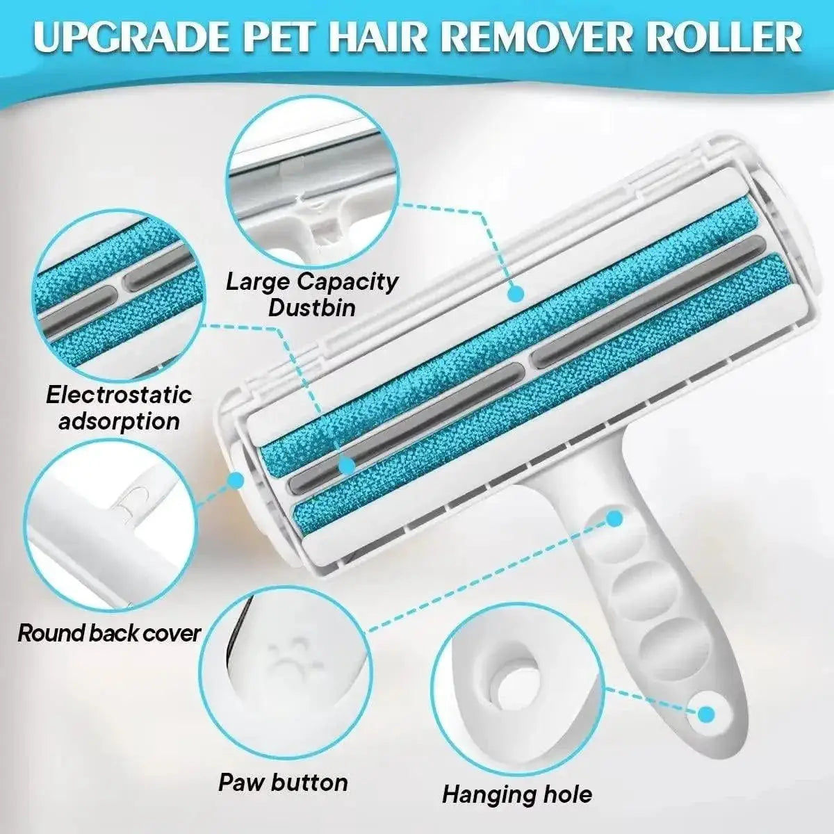 Pet Hair Remover Roller For Dog And Cat Fur Cleaning