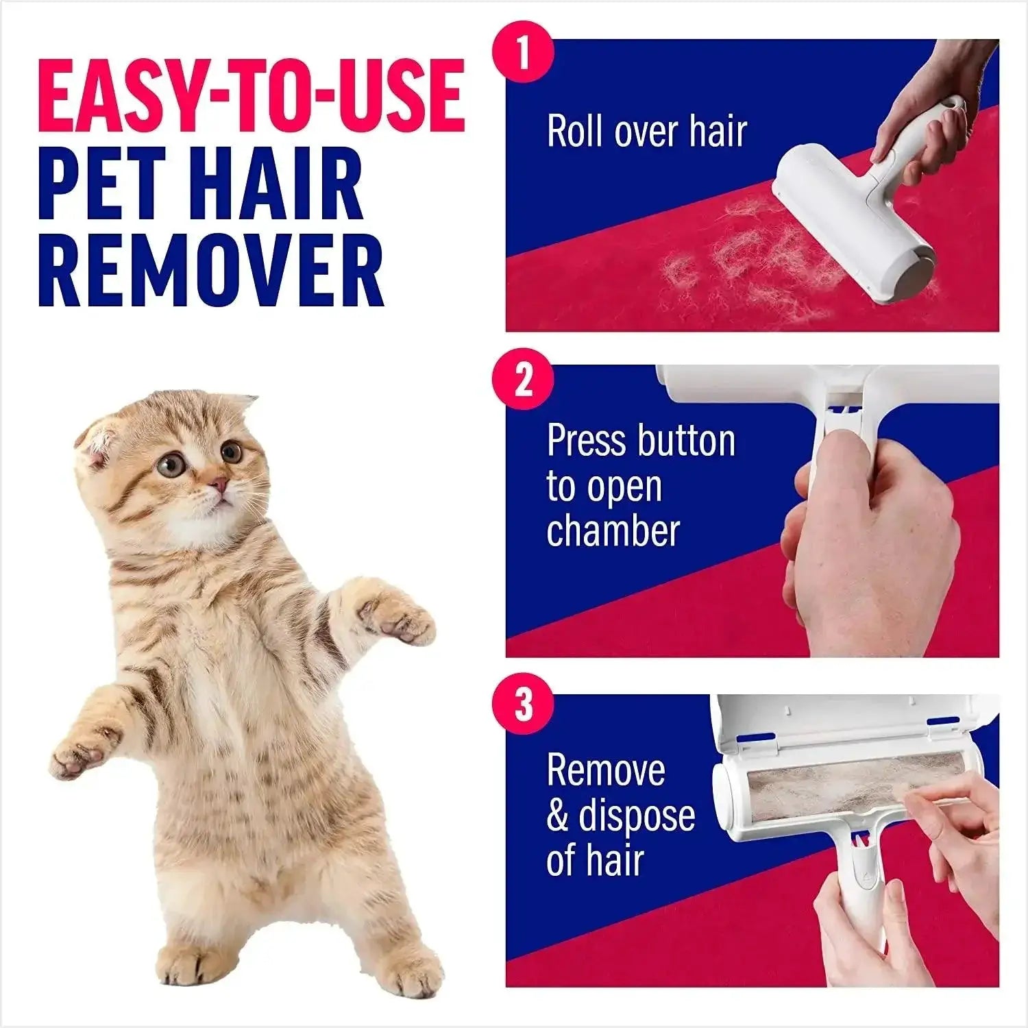 Pet Hair Remover Roller For Dog And Cat Fur Cleaning
