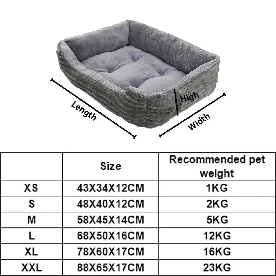 Pet Plush Calming Sofa Bed For Small And Medium Dogs Cats