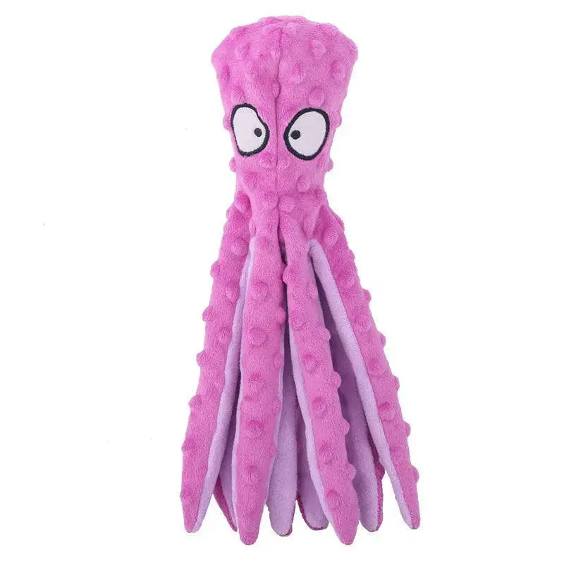 Pet Plush Octopus Puzzle Toy For Interactive Dental Cleaning