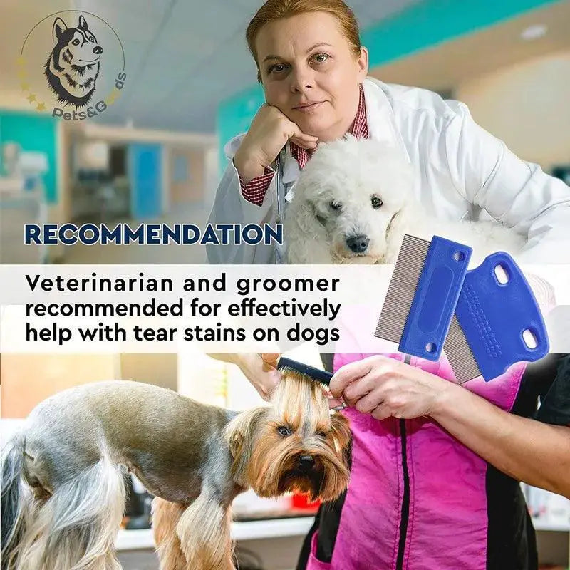 Pet Tear Stain Remover Comb for Dogs and Cats Grooming