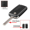 Peugeot Citroen Key Case: Upgrade Stylish Flip Folding Shell