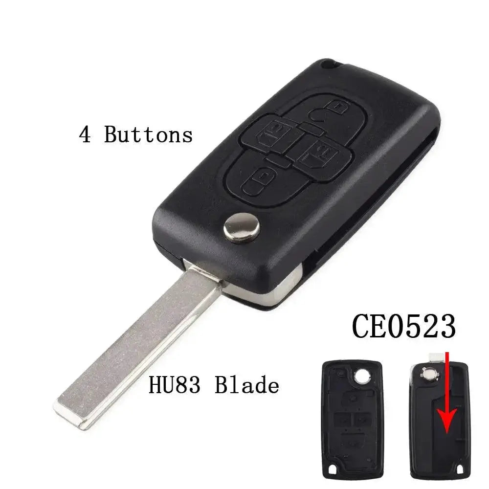 Car Key Shell Replacement for Peugeot — product view 11