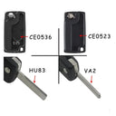 Car Key Shell Replacement for Peugeot
