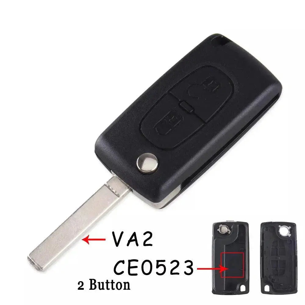 Car Key Shell Replacement for Peugeot — product view 9