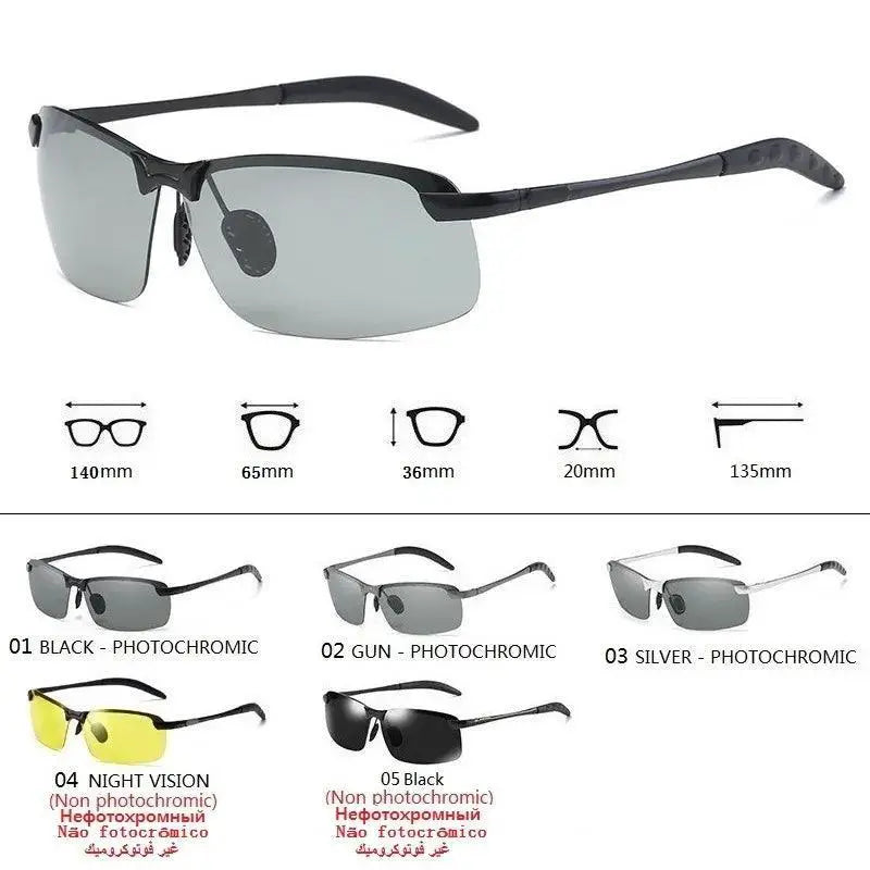 Photochromic Polarized Sunglasses For Men UV Protection