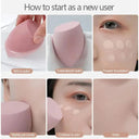 Piece Shape Makeup Sponge Set for Flawless Korean Beauty