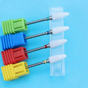Pink And Blue Ceramic Nail Drill Bit Set Professional Accessories