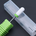 Pink And Blue Ceramic Nail Drill Bit Set Professional Accessories