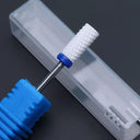 Pink And Blue Ceramic Nail Drill Bit Set Professional Accessories