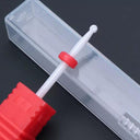 Pink And Blue Ceramic Nail Drill Bit Set Professional Accessories