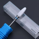 Pink And Blue Ceramic Nail Drill Bit Set Professional Accessories