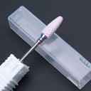 Pink And Blue Ceramic Nail Drill Bit Set Professional Accessories