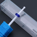 Pink And Blue Ceramic Nail Drill Bit Set Professional Accessories
