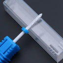 Pink And Blue Ceramic Nail Drill Bit Set Professional Accessories