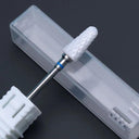 Pink And Blue Ceramic Nail Drill Bit Set Professional Accessories