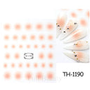 Pink Blusher Gradient Nail Art Sticker Manicure Set Easy Apply