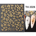 Pink Blusher Gradient Nail Art Sticker Manicure Set Easy Apply