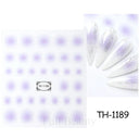 Pink Blusher Gradient Nail Art Sticker Manicure Set Easy Apply