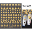 Pink Blusher Gradient Nail Art Sticker Manicure Set Easy Apply