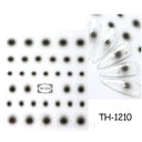 Pink Blusher Gradient Nail Art Sticker Manicure Set Easy Apply