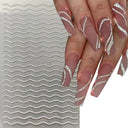 Pink Blusher Gradient Nail Art Sticker Manicure Set Easy Apply